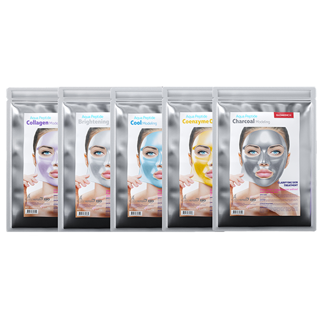 Glomedic Aqua Peptide face mask set. 5 pcs.