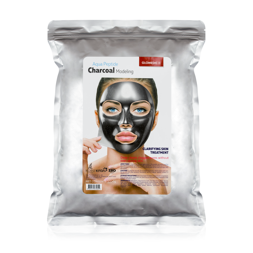 Glomedic Charcoal Aqua Peptide Modeling Mask. 5 pcs set.